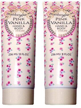 Amberglow Pink Vanilla Hand & Body Lotion 8 fl oz (Set of 2)